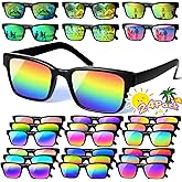 AILEHO Party Favors for Kids 4-8, 24Packs Neon Sunglasses for Kid, UV400 Protection Sunglasses Bulk, Goodie Bags Stuffers for Kids Pool Birthday Party Supplies