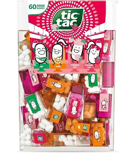Tic Tac 60 Mini Boxes - フレーバー Amazon.com: TIC TAC Box with 60 Mini Boxes (Mint, Orange