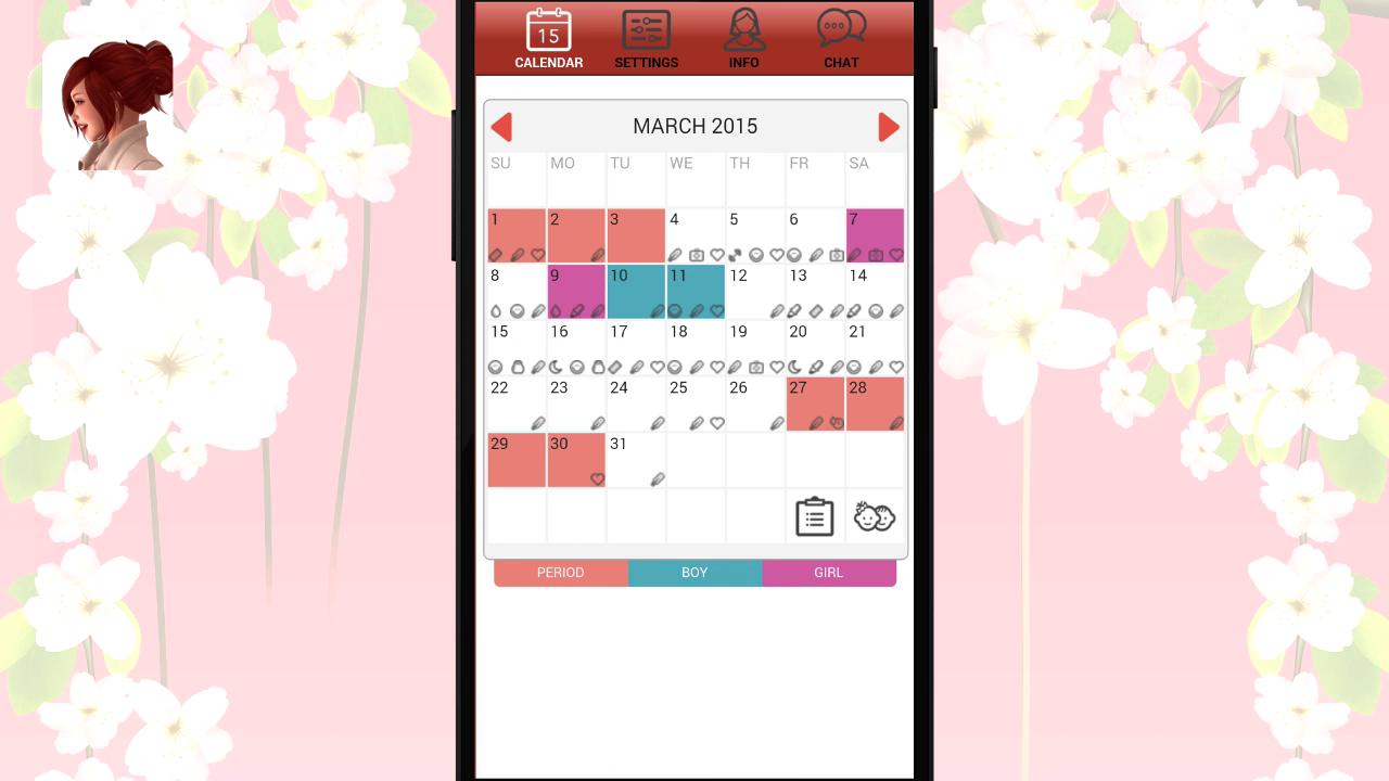 Eisprung & Regel Kalender Ladytimer:Amazon.de:Appstore for Android