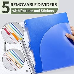 SUNEE 5 Subject Notebook College Ruled - 400