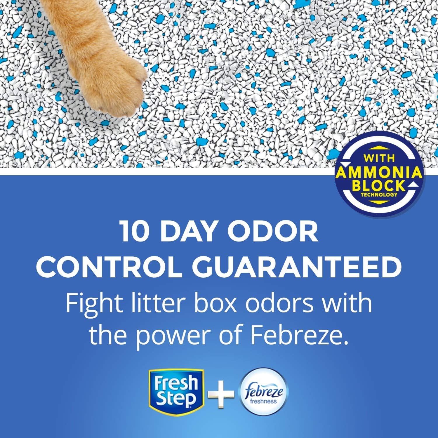 Fresh Step Extreme Scented Litter with The Power of Febreze, Clumping Cat Litter – Mountain Spring, 14 lb, Grey : Pet Supplies