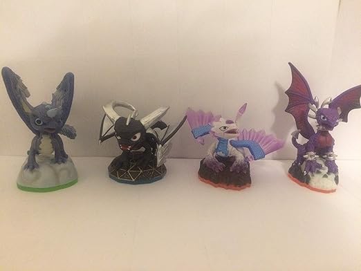 Skylanders Figures - Swap Force - Trap Team - Superchargers - Imaginators Compatible - Dark Spyro - Flashwing - Cynder - Whir