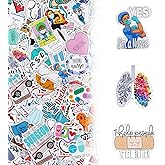 150Pcs Funny Nurse Stickers for Water Bottle, Laptop - Nurse Graduation Appreciation Gifts - Nursing Week, Healthcare Medical Hospital Stickers