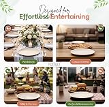 FOOGO Green 25pcs Disposable Palm Leaf Plates 10 inch Eco Friendly Biodegradable view 5