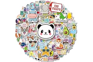 200pcs Waterproof Vinyl Stickers - Aesthetic Laptop & Water Bottle Stickers for Kids & Teens