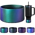 VIKIZUES Chameleon Gradient Matte Luster Silicone Boot, Compatible with Stanley Tumblers 20-40oz and 12-24oz Water Bottles with 2.8-3in Base, Anti-Slip Glitter Bottom Protector Rubber Sleeve