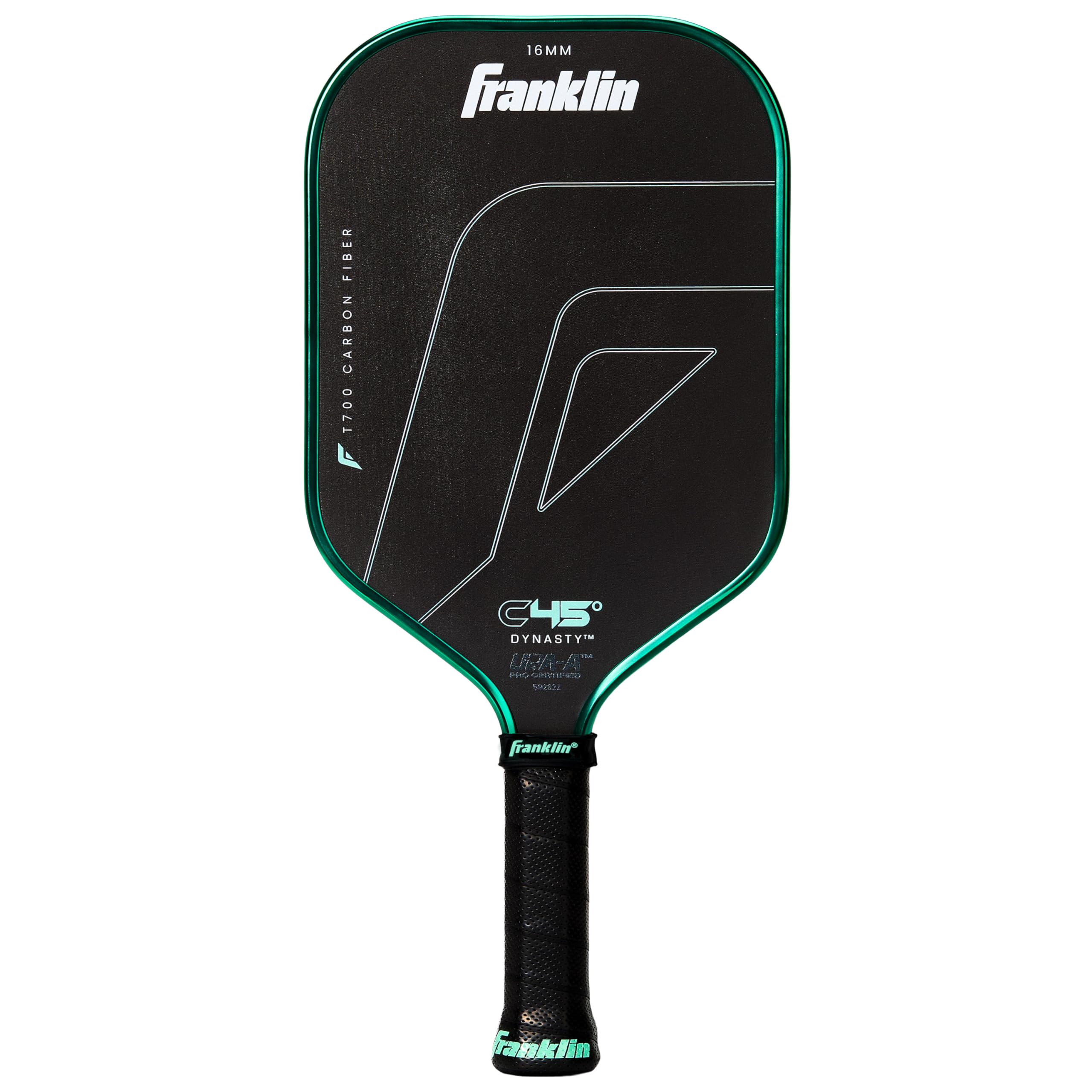 Photo 1 of Franklin Sports PRO Pickleball Paddles – C45 Carbon Fiber Series - Official USAP + UPA Approved – Pro Player Design, Dynasty 16MM Mint