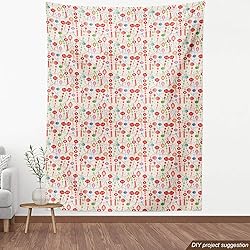 Lunarable Eastern Fabric by The Yard, Colorful New
