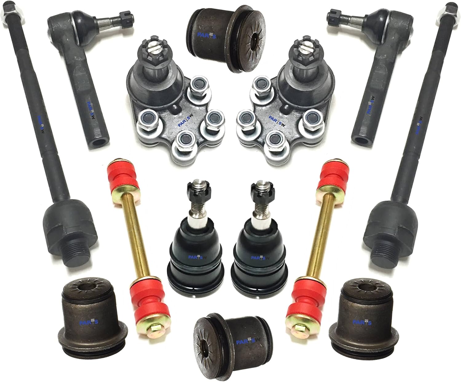 PartsW 14 Pc Suspension & Steering Kit for Chevrolet & GMC
