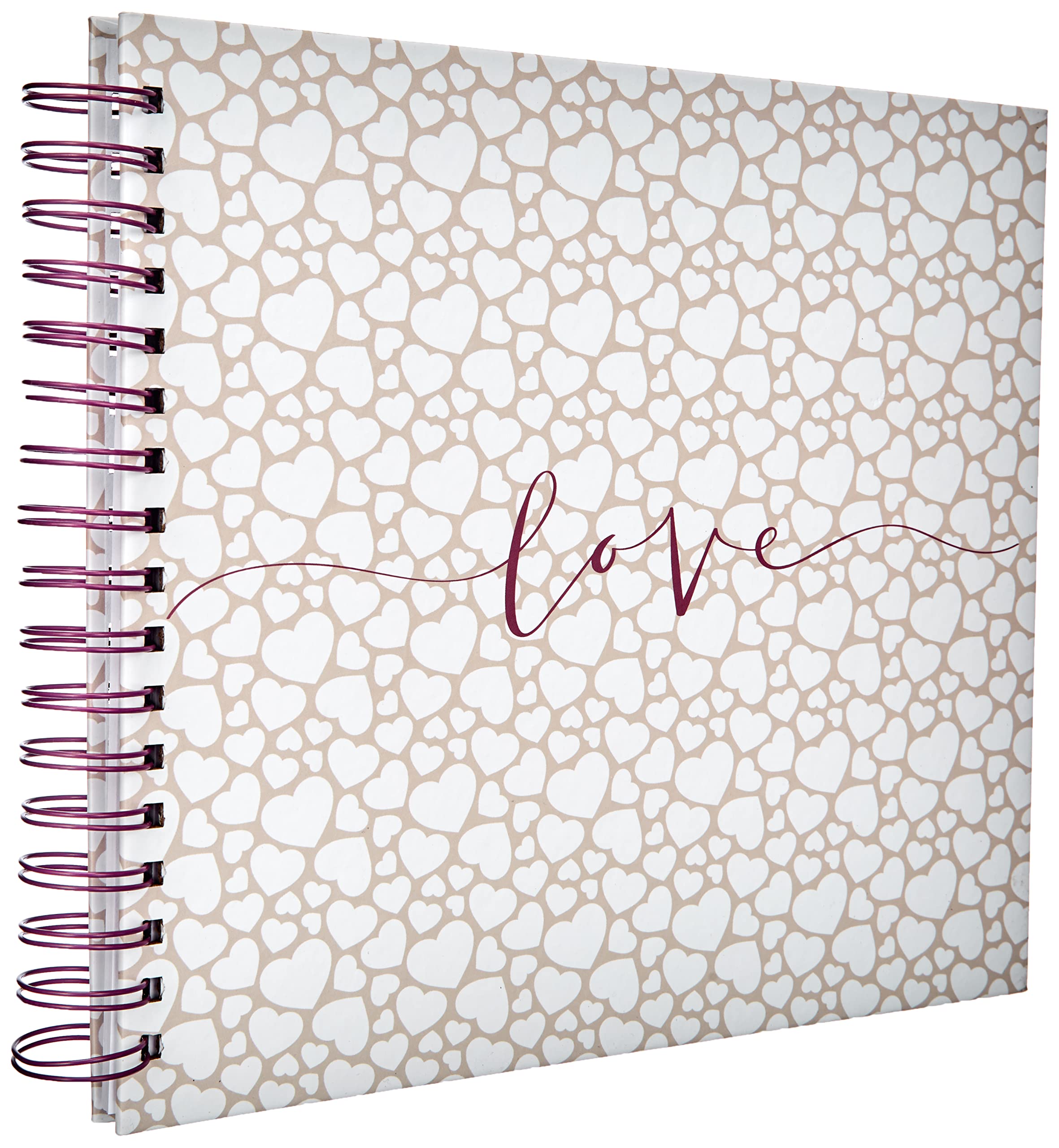 Hama "Romance Spiral Photo Album, Laminated art print, 40 White Pages