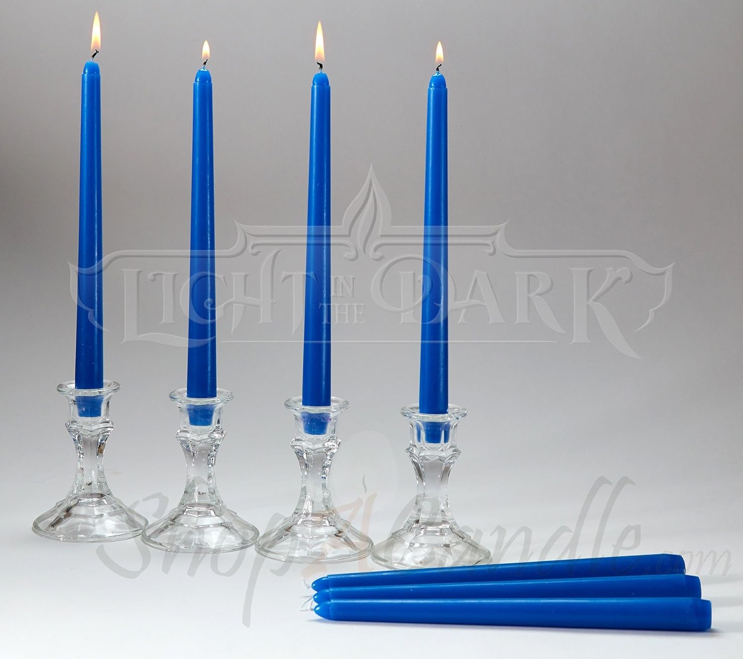 14 Royal Blue Taper Candles 10 Inch Tall 3 4 Inch Thick Burn 7 5 Hours 14-royal-blue-taper-candles-10-inch-tall-3-4-inch-thick-burn-7-5-hours