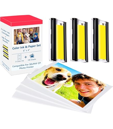 Amazon.com : Canon KP-36IP Color Ink and Photo Paper Set 4