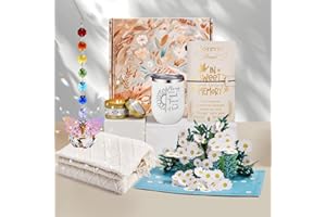 GIFTCRSL Sympathy Gift Baskets, Unique Memorial Gifts for Loss of Loved One, Bereavement Grief Gift Idea with Crystal Suncatcher, Condolences Gift Basket Box for Women, Sorry for Your Loss Mom Dad Friend Baby