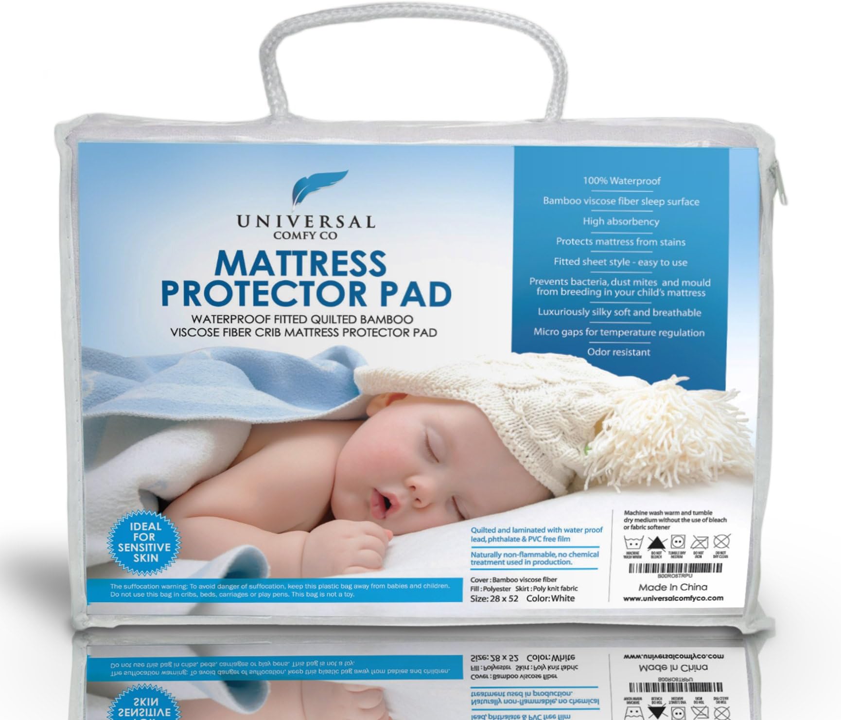 Best Crib Mattress Protector Pad From Bamboo Rayon Fiber