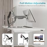 BONTEC Dual Monitor Stand with Gas Spring 13-32 inch 9kg VESA 75/100 view 5