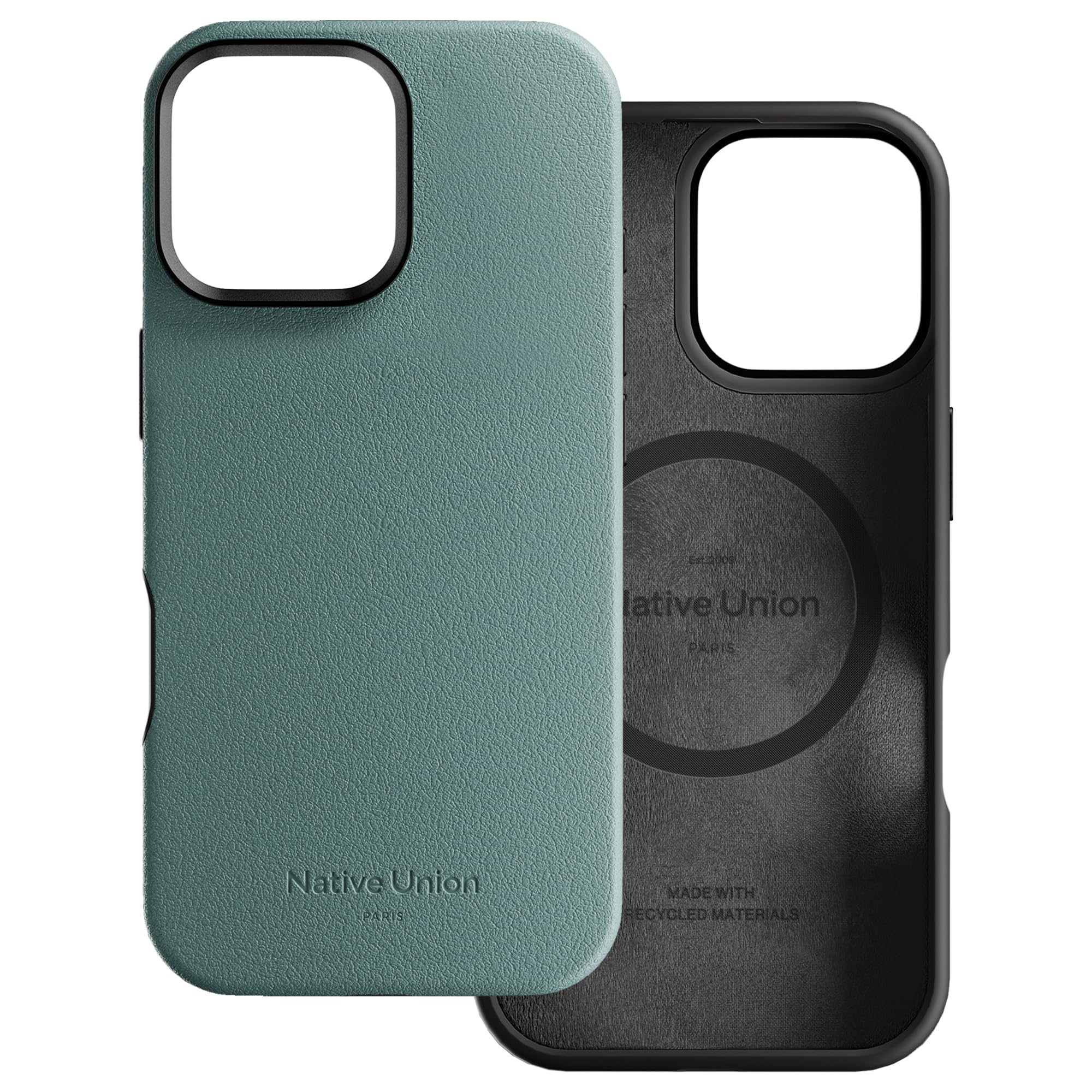 Native Union Active Case – MagSafe Compatible with Built-in Magnets – Rugged Design – Recycled Materials – Ultra-Durable Drop Protection up to 10ft / 3m for iPhone 16 Pro Max (Slate Green)