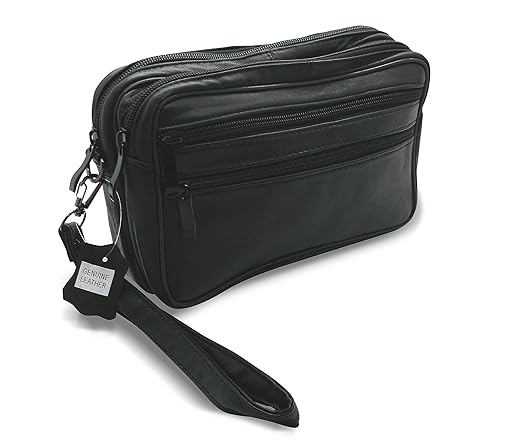 XXL HANDGELENKTASCHE LEDER
