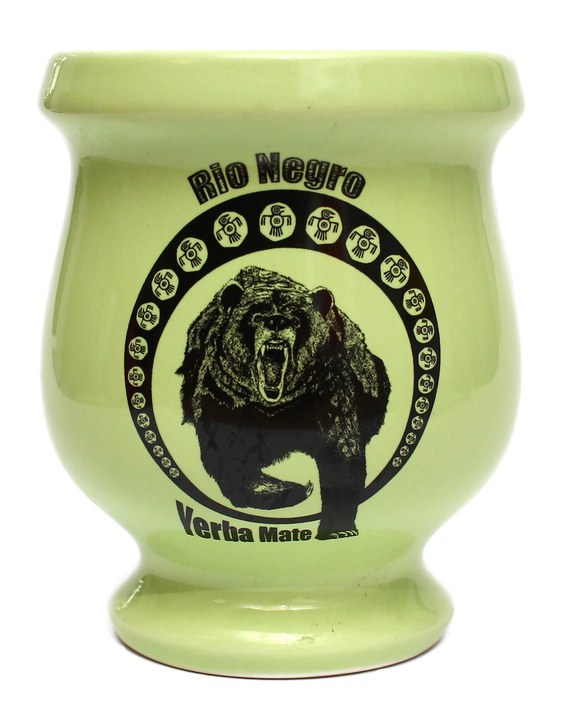 Rio Negro Ceramic Vessel, Green, 10x10x10