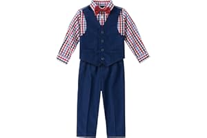 Nautica boys 4-piece Vest Set With Dress Shirt, Tie, Vest, and Pants