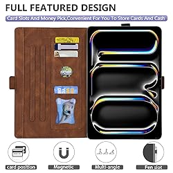Dteck for iPad Air 13 Inch Case 2024 M2,iPad Pro