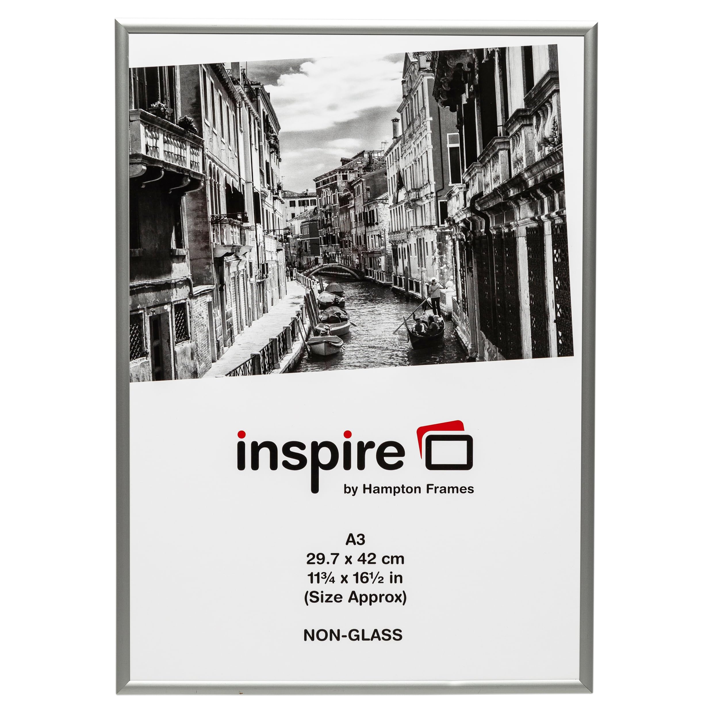 ALUMINIUM Silver A3 29.7x42 cm Certificate Photo Frame Non Glass Picture Aperture PAAFA3BX