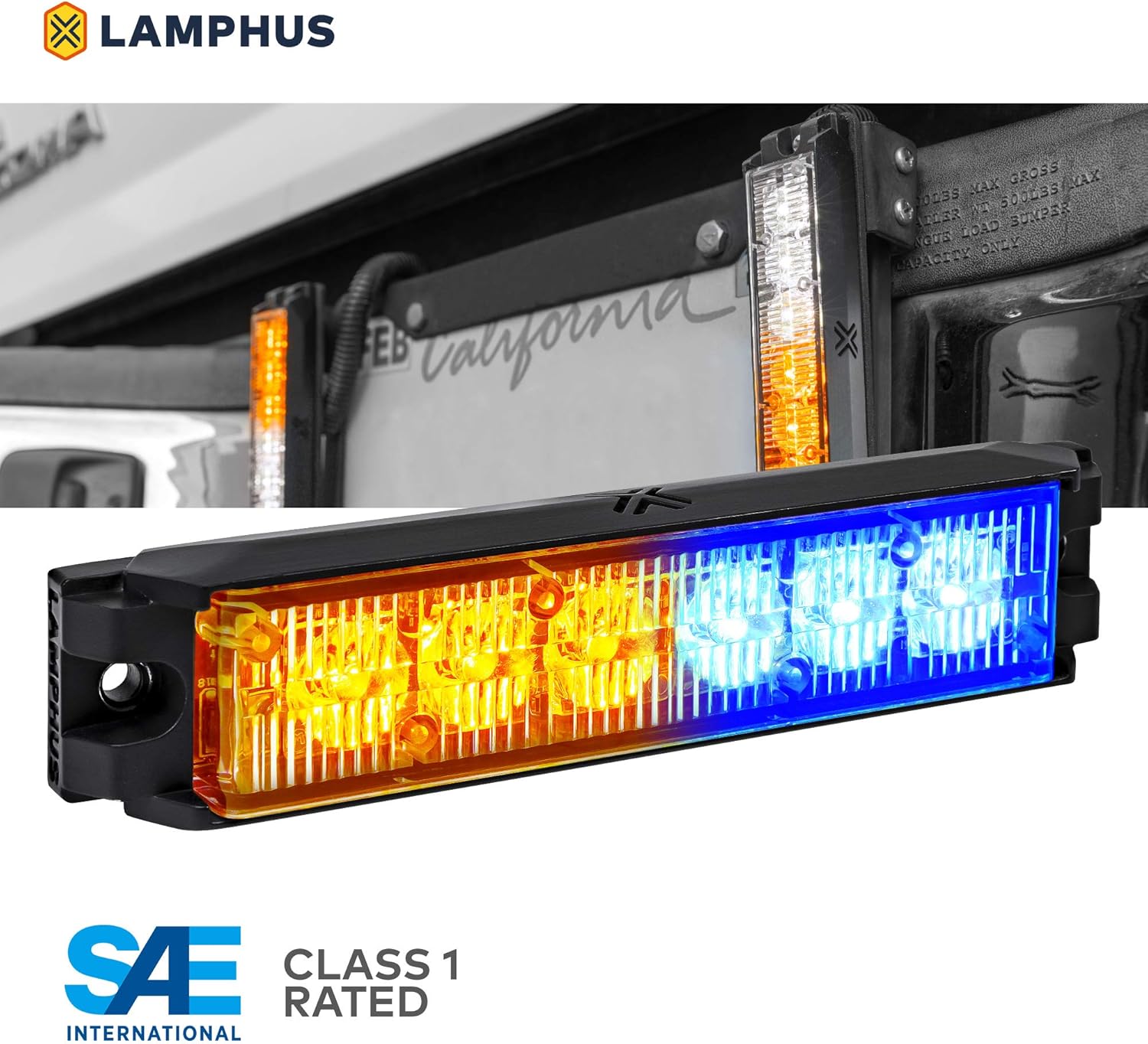 SurfaceMount Blue Emergency Grille Police Light for Volunteer