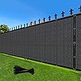 LOVE STORY 5'x78' Fence Privacy Screen Outdoor Mesh Fencing Covers Screen Fence Wind Block with Grommets for Patio Garden Wall Backyard,Dark Gray (We Make Custom Size)