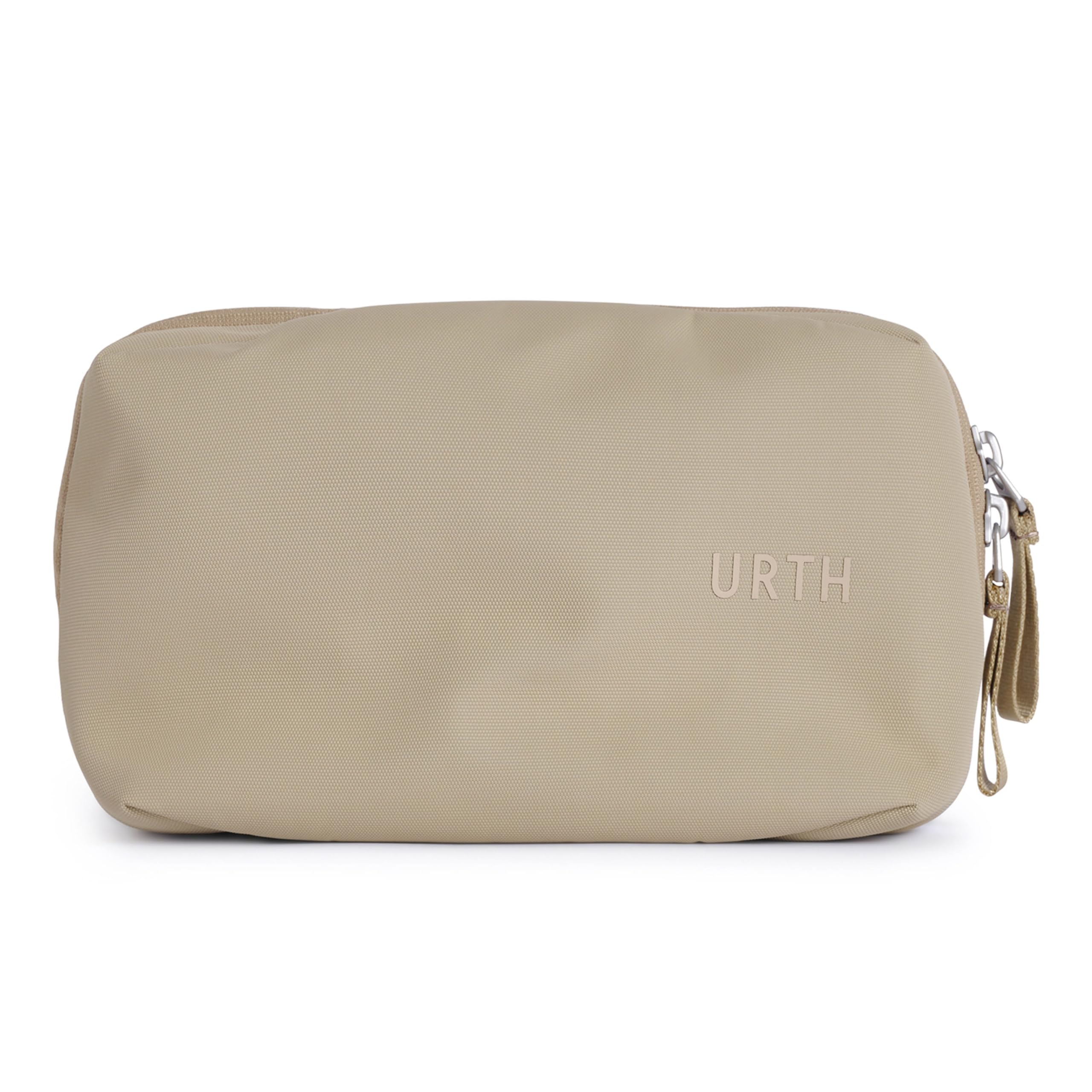 Urth Zeolite Tech Organiser - Water Resistant, Recycled Electronics Travel Case, Cable Organiser Bag for Cords, Charger, Phone, Camera Accessories in Beige