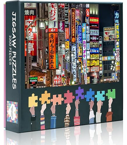 Amazon.com: Tokyo by Night - 1000 Piece Jigsaw Puzzle