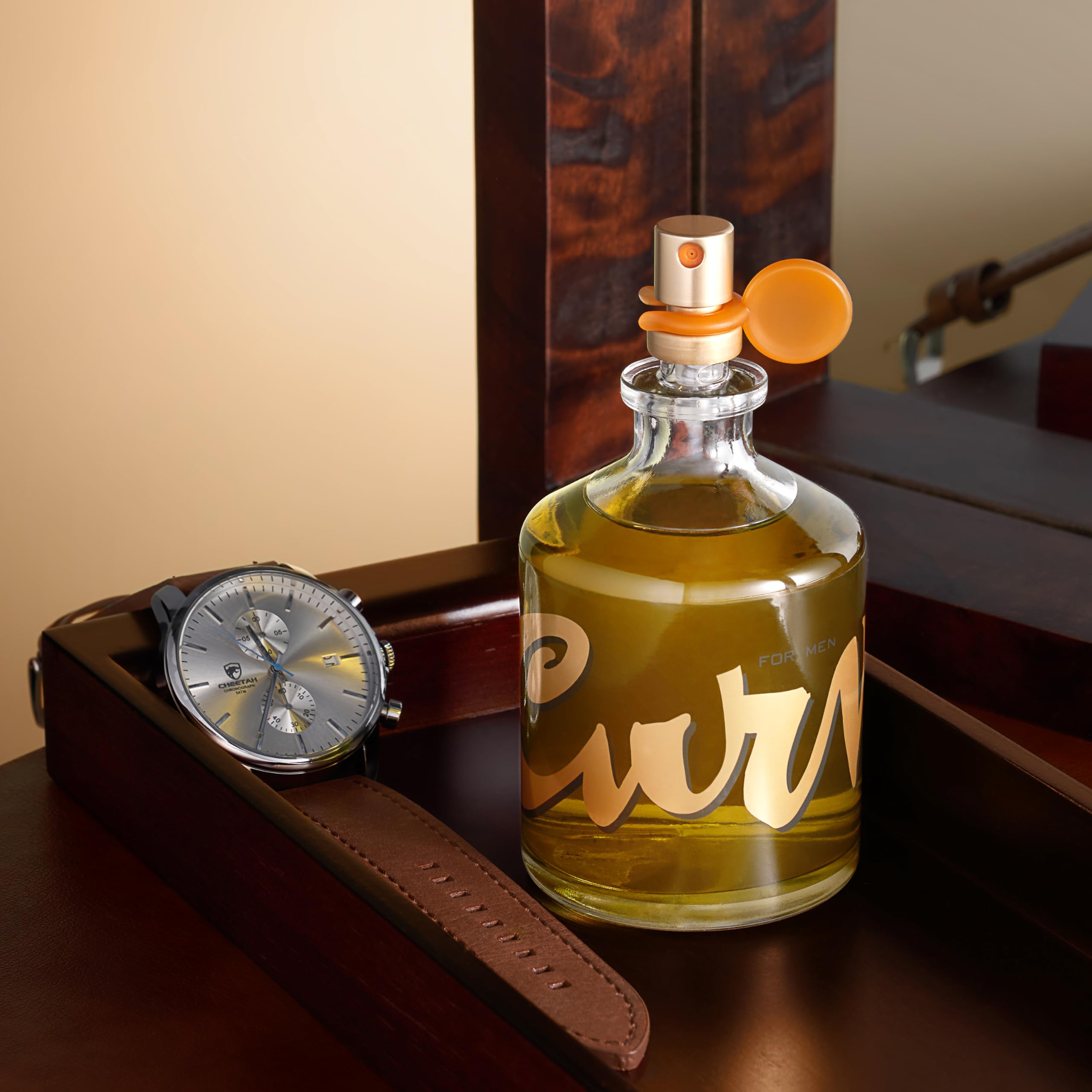 Curve for Men Cologne Spray, Gift for Him, Spicy Woody Magnetic Scent for Day or Night, 4.2 fl oz