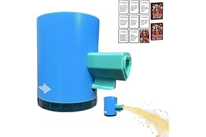CIGNDINDO Shotgun Roulette Drinking Game - Fun Chug Gun for Bachelor Party & Beer Shotgun Tool with Random Bursts, Perfect for Cups & Shot Roulette Drinking Game, Truth or Dare Game Cards for More Party Fun