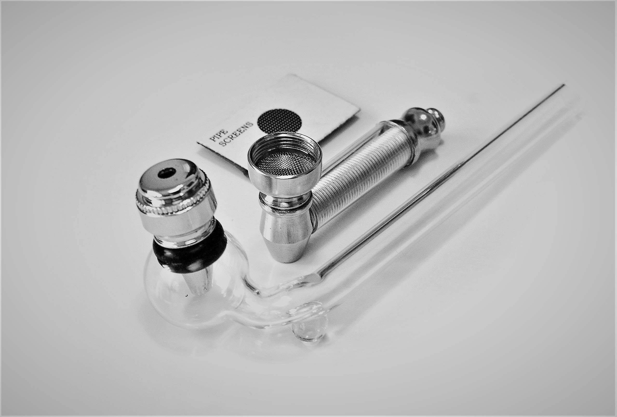 Castellistore - Two Exclusive Design Pipe with Ten Extra Screens and Perfect Glass Form Pack of Two