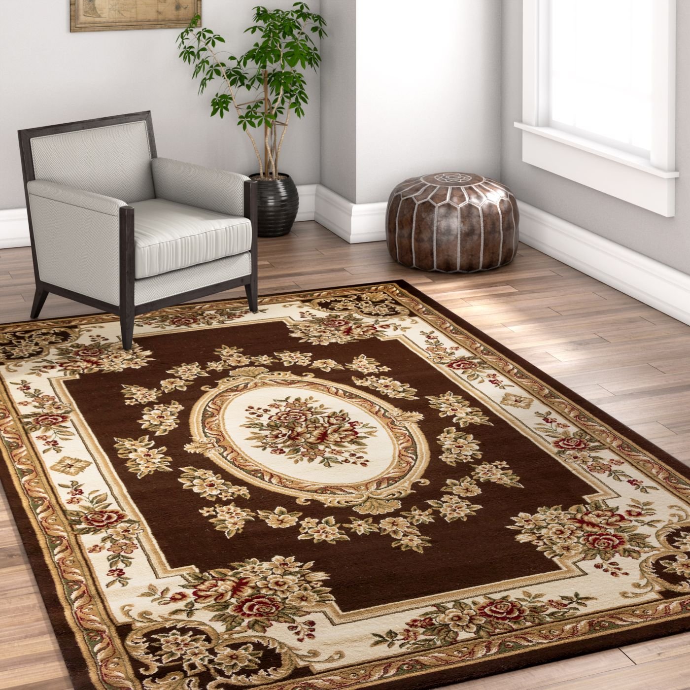 Best rugs brown living room