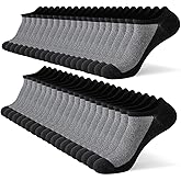 JOYNÉE 20 Pairs Men's No Show Socks: Low Cut, Ankle Socks