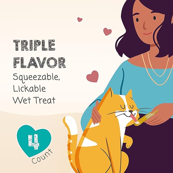 MEOWEE! SAVORY SPOONABLES WITH REAL CHICKEN, SALMON & DUCK, 4 COUNT TUBE, TRIPLE FLAVOR SQUEEZABLE LICKABLE WET TREATS FOR CATS WITH BUILT-IN SPOON FOR LESS MESS