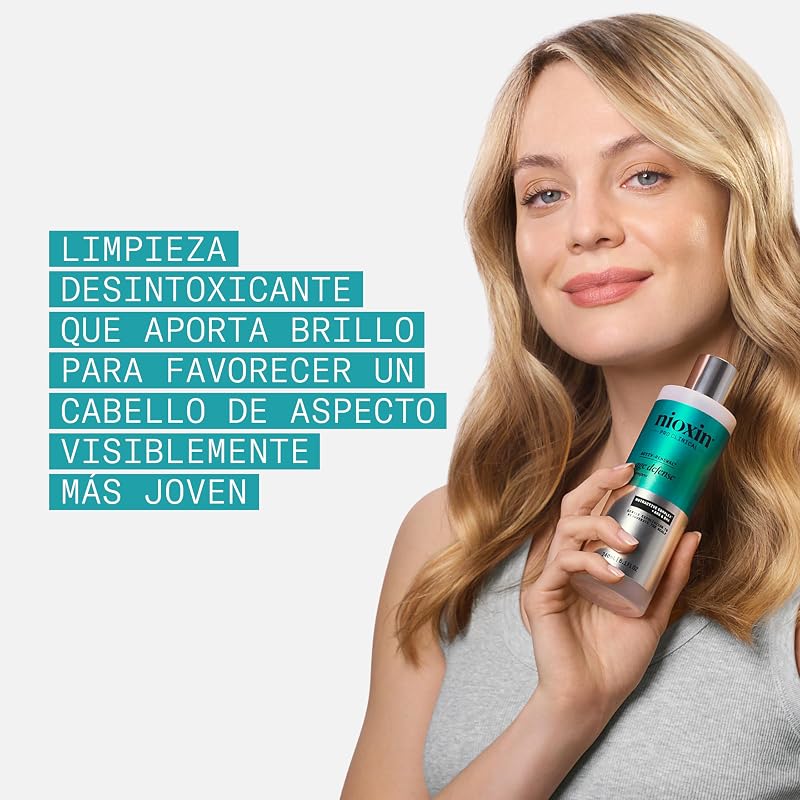 Age Defense Champú Para Cabello Con Signos de Envejecimiento | Purifica el Cuero Cabelludo con Niacinamida | Ayuda a Mejorar la Densidad y el Brillo del Cabello | 475 ml