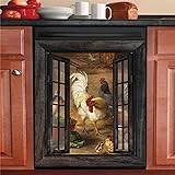 Chicken Dishwasher Magnetic Cover Rooster Kitchen