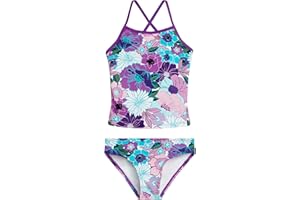 Kanu Surf Girls Melanie Beach Sport 2-pc UPF 50+ Banded Tankini