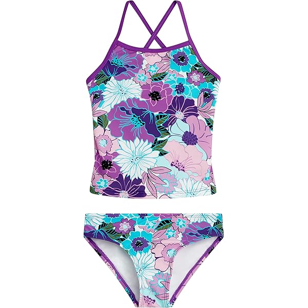 Kanu Surf Girls' Beach Sport Cut-Out One Piece Swimsuit, Solid Navy, 16 - View #6