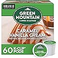 Green Mountain Coffee Roasters Caramel Vanilla Cream, Keurig Single Serve K-Cup Pods, Light Roast Coffee, 60 Count, (6 Packs of 10)
