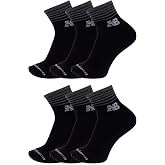 New Balance Unisex Adult Performance Cushioned Ankle Socks, 6 Pairs