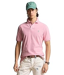 Polo Ralph Lauren Mens Custom Slim Fit Mesh Polo