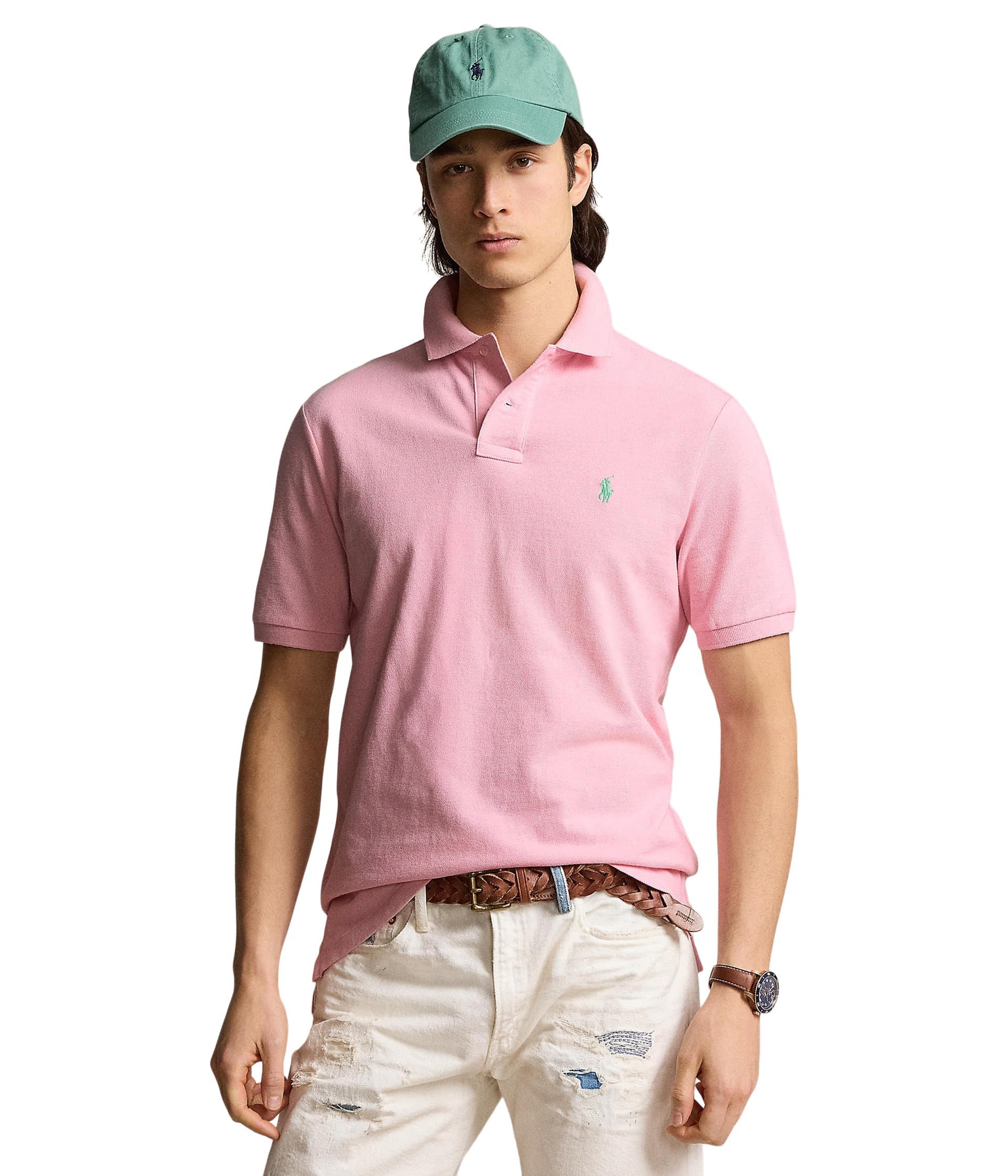 Polo Ralph Lauren Mens Custom Slim Fit Mesh Polo