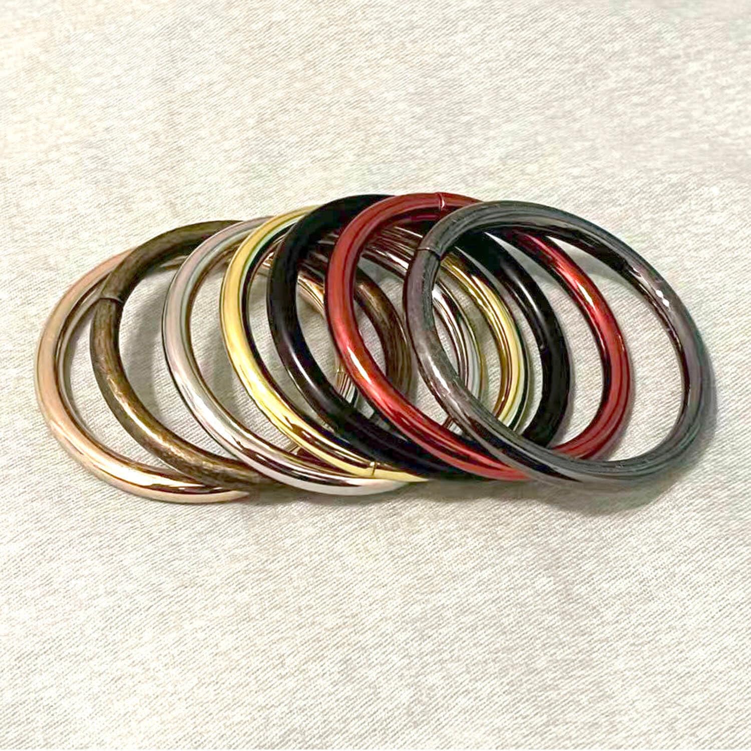 BIKICOCO 1-1/2'' Metal O-Ring Buckle Connector Round Loops Non Welded for Bags Webbing Purse and Belt Straps, Silver, Pack of 20