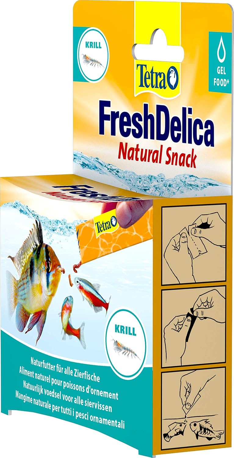 Tetra Fresh Delica Krill Fish Food, Natural Gel Food for All Ornamental Fish 16 x 3g, XL Granules 10 L, 48 g (Pack of 1) - Image 5