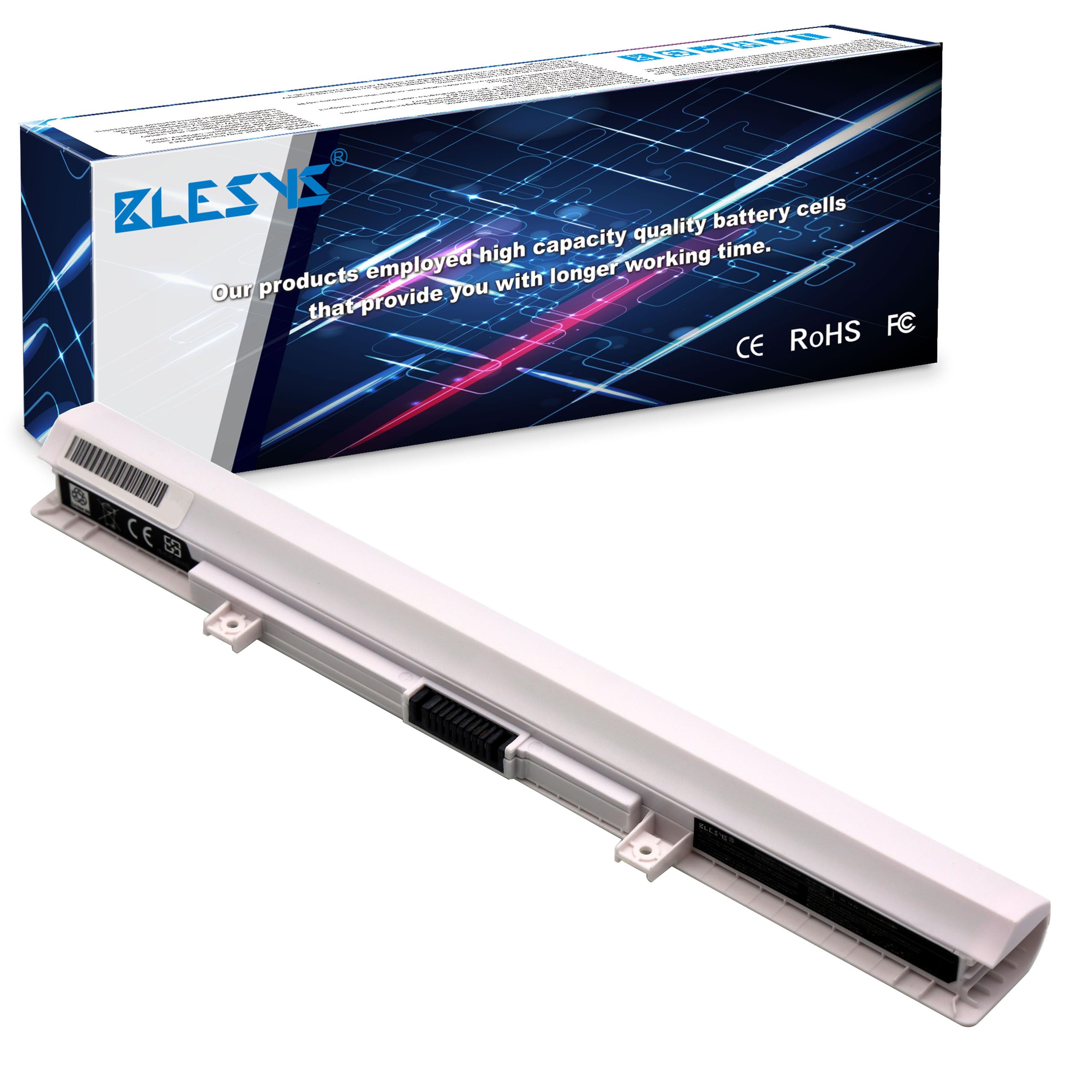 BLESYS White Battery for Toshiba Satellite s50-b-15n Laptop 14.4V 2200mAh