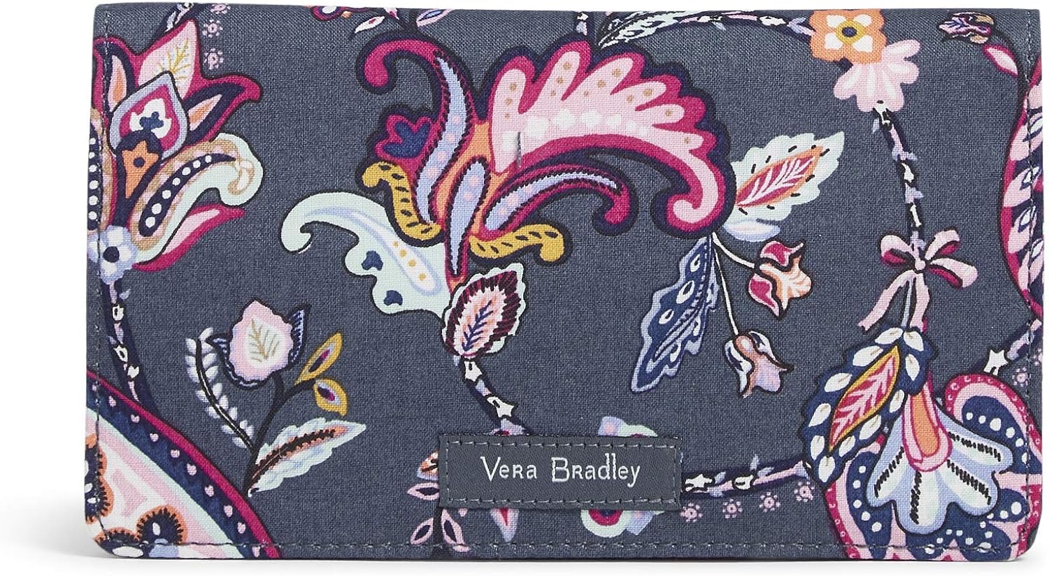 Vera Bradley Women's Signature Cotton Checkbook Cover, Floating Garden: Clothing