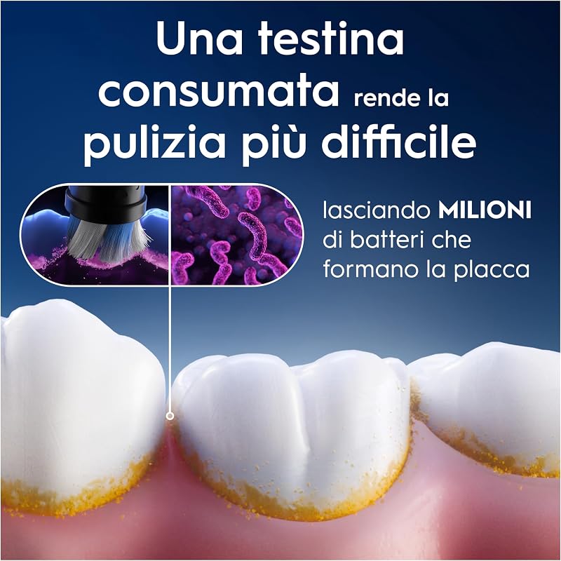 Testine di Ricambio iO Gentle Care, Nere, 8 Ricambi