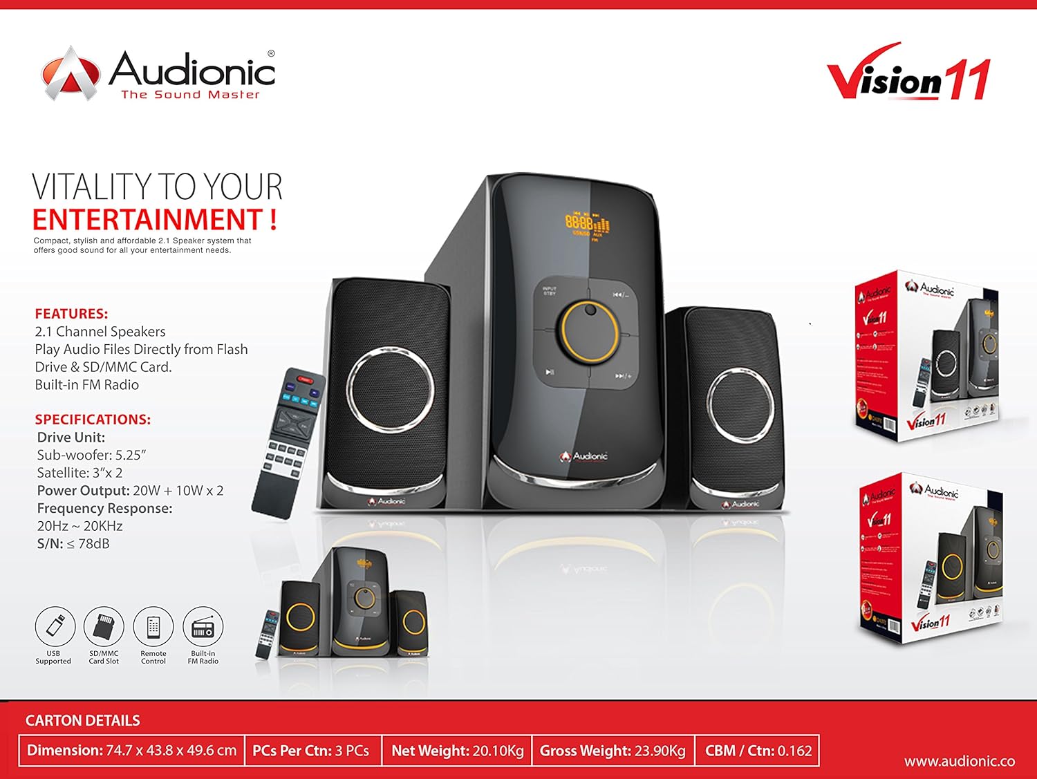 audionic vision 20