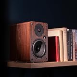 Roxel Onyx Active Bookshelf Speakers 100W RMS HDMI ARC Walnut view 3